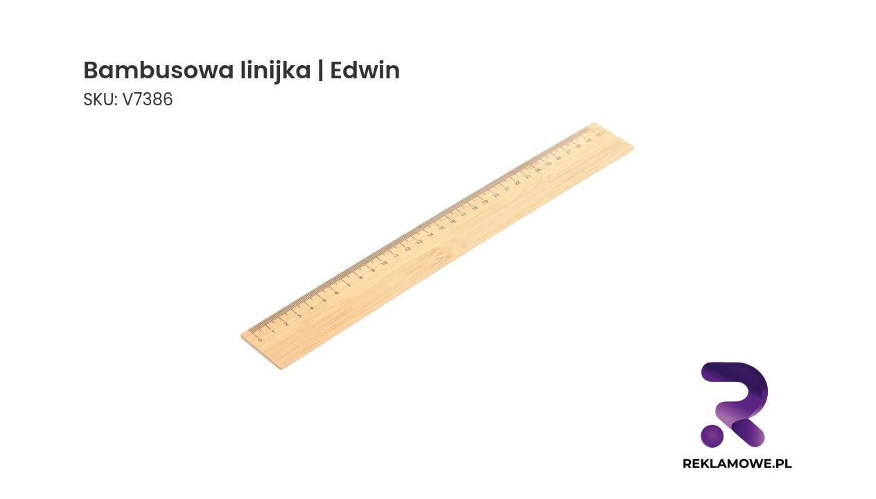 Ekologiczna linijka bambusowa marki Edwin