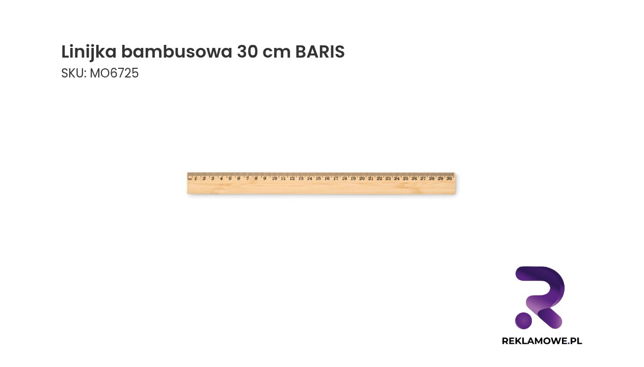 Linijka bambusowa 30 cm marki BARIS