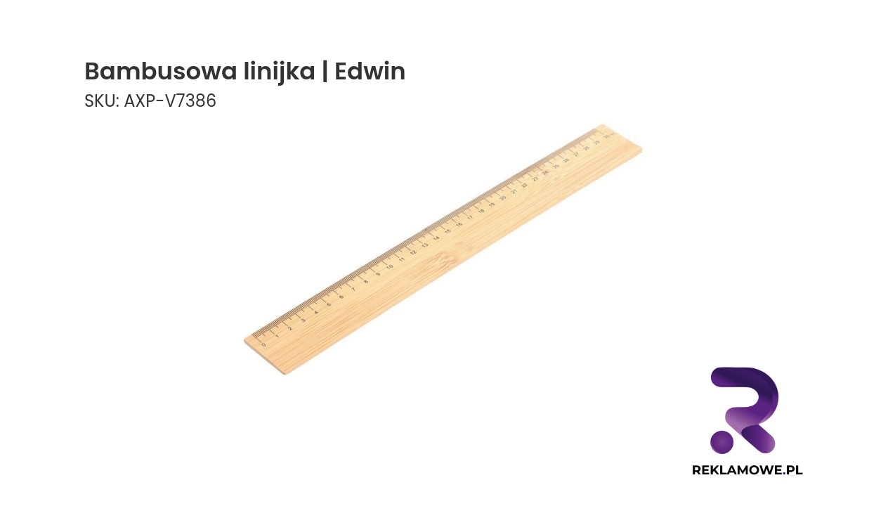 Bambusowa linijka | Edwin Bambusowa linijka Edwin – ekologiczna linijka z bambusa