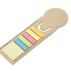 Linijka bambusowa z karteczkami BEMO 18201-17